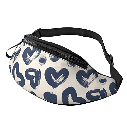 Sport Gürteltasche Handgezeichnetes Herz, Hüfttaschen Mode Hüfttasche Verstellbarer Sport Hüfttasche Für Damen Running Sport von Generic