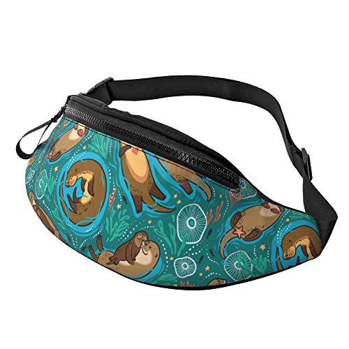 Sport Gürteltasche Lustiger Seeuferbiber, Bauchtasche Mode Waist Fanny Pack Verstellbarer Umhängetaschen Für Reisen Herren Sport von Generic