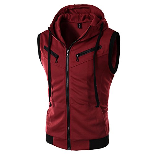 Sport Oberteil Herren Ärmellos: Leichte Steppweste Herren Mit Kapuze Sportweste Mit Doublebrusttasche Aus Zip Outdoorweste Für Running Und Camping Trainingsjacke Atmungsaktiv Sommerweste Fashion Sport Oberteil Herren Ärmellos: Leichte Steppweste Herren Mit Kapuze Sportweste Mit Doublebrusttasche Aus Zip Outdoorweste Für Running Und Camping Trainingsjacke Atmungsaktiv Sommerweste Fashion von Generic