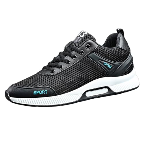 Sport Schuhe Herren Erhöhung, Sneaker Herren Unsichtbare Heben, Mesh Sportschuhe mit Schnürung Leicht Luftig Turnschuhe Outdoor Breathable Laufschuhe Weiche Sohle Wanderschuhe Freizeit Shoes for Men von Generic