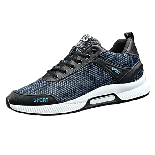Sport Schuhe Herren Erhöhung - Sneaker Herren Unsichtbare Heben Mesh Sportschuhe mit Schnürung Leicht Luftig Hallenschuhe Outdoor Breathable Laufschuhe Weiche Sohle Wanderschuhe Freizeit Shoes for Men von Generic
