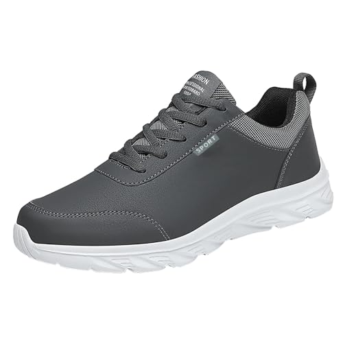 Sport Schuhe Herren Mit Schnürsenkel, Gute Laufschuhe Herren, Turnschuhe Luftpolster Shoes Sportlichen Halbschuhe Atmungsaktiv Joggingschuhe rutschfeste Herrenschuhe Outdoor Fitness Wanderschuhe von Generic