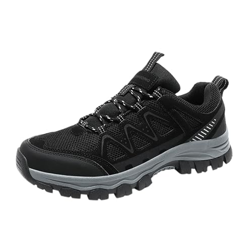 Sport Schuhe Herren Mit Schnürsenkel, Laufschuhe Herren Running, Turnschuhe Luftpolster Shoes Sportlichen Halbschuhe Atmungsaktiv Joggingschuhe rutschfeste Freizeitschuhe Casual Wanderschuhe von Generic
