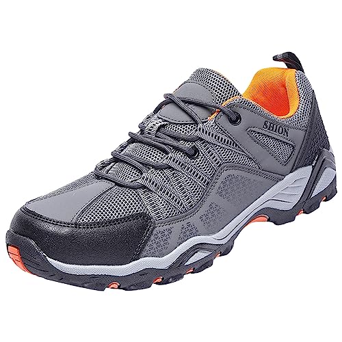 Sport Schuhe Männer Mit Schnürsenkel, Running Schuhe Herren, Turnschuhe Luftpolster Shoes Sportlichen Halbschuhe Fashion Leicht Joggingschuhe rutschfeste Freizeitschuhe Outdoor Fitness Wanderschuhe von Generic