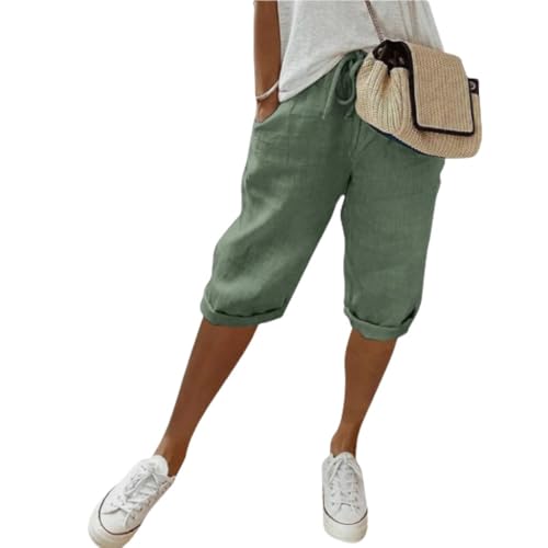 Sporthose Damen 3/4 Leinenhose Kurze Hose Leicht Luftig Sommerhose High Waist Baumwolle Leinen Hose Frauen Freizeithose mit Kordelzug Taschen Stoffhose Loose Bequem Yogahose Haremshosen Sporthose Damen 3/4 Leinenhose Kurze Hose Leicht Luftig Sommerhose High Waist Baumwolle Leinen Hose Frauen Freizeithose mit Kordelzug Taschen Stoffhose Loose Bequem Yogahose Haremshosen von Generic