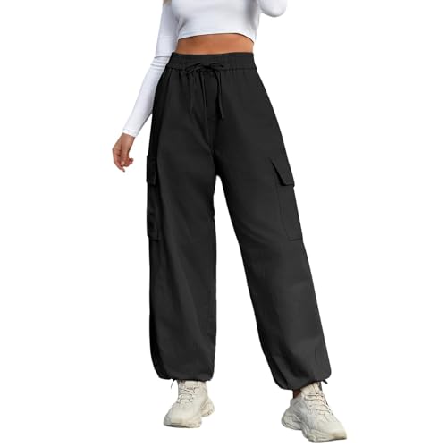 Sporthose Damen Lang Cargo Hose Frau Locker Gerade Hose Damen Niedrige Taille Cargohose Retro Freizeithose Damen Lang Arbeit Sport Outdoorhose Jogginghose Sporthose Damen Lang Cargo Hose Frau Locker Gerade Hose Damen Niedrige Taille Cargohose Retro Freizeithose Damen Lang Arbeit Sport Outdoorhose Jogginghose von Generic