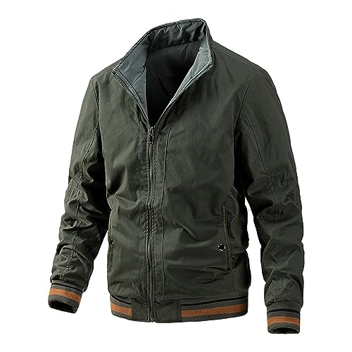 Sportjacken Für Herren - Sommerjacke Ärmeltasche Sommer Blouson Herren Leicht Mittelalter Viktorianischen Übergangsjacke Damen Frühling Herren Leichte Dünne Bomberjacke von Generic