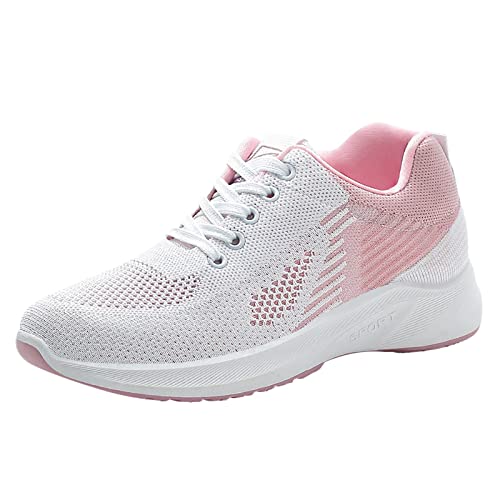 Sportlich Schuhe Damen Bequem, Casual Turnschuhe für Damen Einfache Luftige, Trendy Atmungsaktive Turnschuhe für Gymnastik Belüftet rutschfest Abriebfest Joggingschuhe Trekkingschuhe von Generic