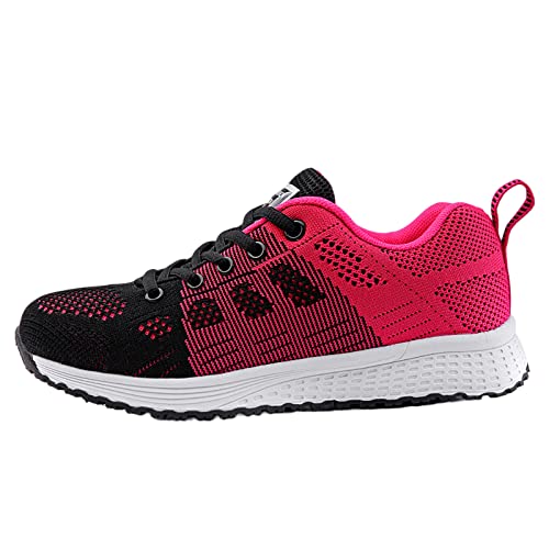 Sportlich Schuhe Damen Bequem Atmungsaktive, Trendy Damen Sneakers für Running, Outdoor Jogging Trekkingschuhe Belüftet Mesh Turnschuhe rutschfest Abriebfest für Gymnastik Tennis Einfache luftige von Generic