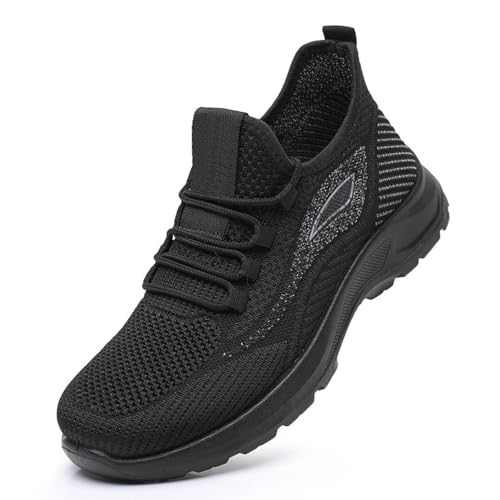 Sportlich Schuhe Herren Bequem Atmungsaktive, Trendy Herren Sneakers für Running, Outdoor Jogging Trekkingschuhe Belüftet Mesh Turnschuhe rutschfest Abriebfest für Gymnastik Tennis Einfache luftige von Generic