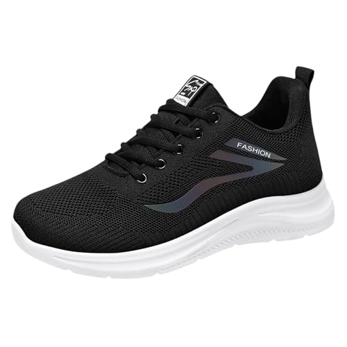Sportlich Schuhe Herren Bequem Belüftet, Herren Laufschuhe für Running Jogging, Casual Outdoor Trekkingschuhe Atmungsaktive Mesh Turnschuhe für Gymnastik Einfache und luftige Fitnessstudio Tennis von Generic