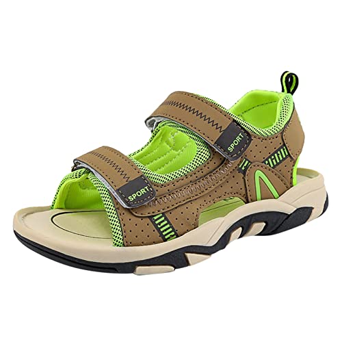 Sportliche Sandalen für Kinder Sommer Mode Leicht Pantoffeln 2025 Mode Outdoor Trekking Kindersandalen Bequeme Weichen Flache Sommerschuhe Klettverschluss Strandschuhe von Generic