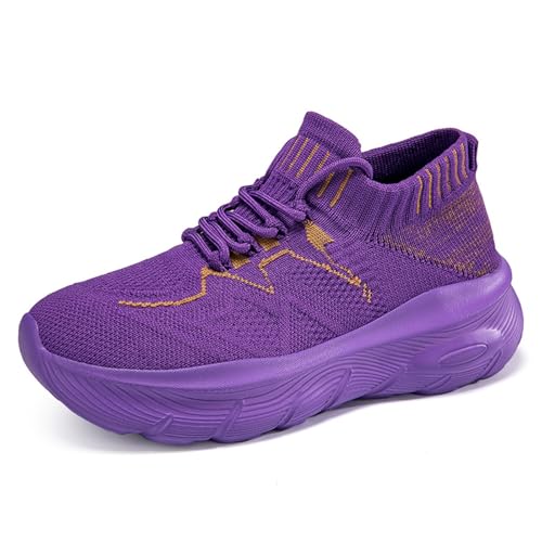 Sportschuhe Damen Atmungsaktiv Laufschuhe Leicht Hausschuhe rutschfest Trekkingschuhe Bequem Sneaker Kinderschuhe Modische Walking Schuhe Outdoor Freizeitschuhe Tennisschuhe von Generic