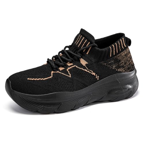 Sportschuhe Damen Atmungsaktiv Laufschuhe Leicht Hausschuhe rutschfest Trekkingschuhe Bequem Sneaker Kinderschuhe Modische Walking Schuhe Outdoor Freizeitschuhe Tennisschuhe von Generic