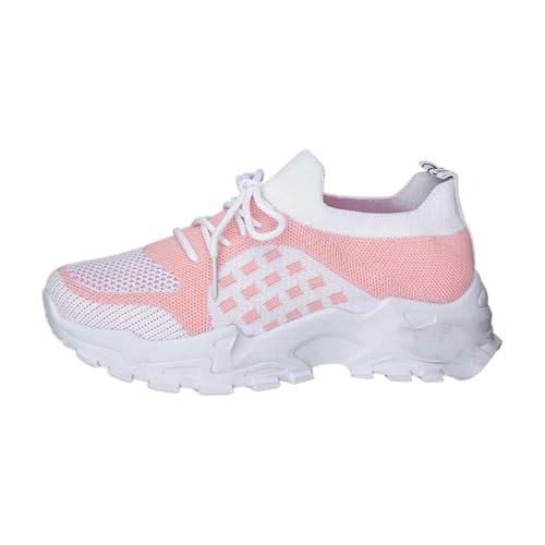 Sportschuhe Damen Atmungsaktive Freizeit Sneaker Turnschuhe Leichte Laufschuhe Straßenlaufschuhe Bequem Leicht Joggingschuhe Wanderschuhe Flacher Absatz Walking Schuhe Freizeitschuhe (RD2, 37.5) von Generic