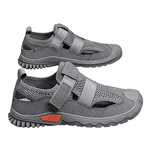 Sportschuhe Herren Durchbrochen 39-44：Sneaker Herren Mesh-Design Laufschuhe Slip-On-Sicherheits Turnschuhe Verschleißfest Freizeitschuhe Einfachheit Wanderschuhe Bequemer Joggingschuhe Sommer von Generic