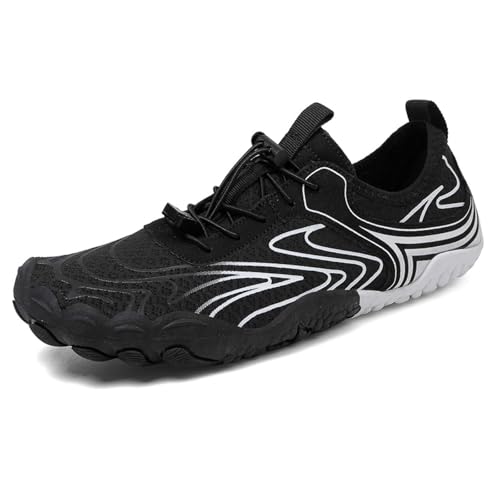 Sportschuhe Herren Walkingschuhe Fashion Fitness Barfuss Traillaufschuhe Trainingsschuhe Breite Barfußschuhe Outdoor Walking Schuhe von Generic
