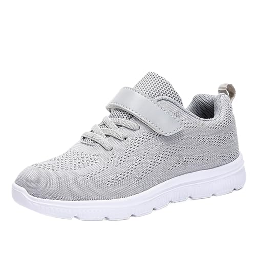 Sportschuhe Kinder Hallenschuhe mit Klettverschluss, Atmungsaktiv Turnschuhe Mesh Wanderschuhe Soft Hallenturnschuhe Fitness Barfussschuhe Walking Schuhe für Mädchen 1-12 Jahre von Generic