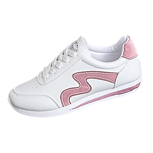 Sportschuhe für Damen, Laufschuhe, atmungsaktiv, rutschfest, leicht, modisch, Fitness, Sneaker, weiche Sohle, bequeme Laufschuhe, Rosa, 38 EU von Generic
