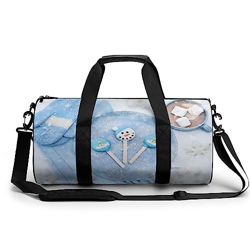 Sporttasche Blaue Bonbons Sport-Sporttaschen Für Männer, Frauen, Yoga-Tasche, Wochenendtaschen 45x23x23cm von Generic