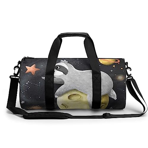 Sporttasche Faultier Planet Sport-Sporttaschen Für Männer, Frauen, Yoga-Tasche, Wochenendtaschen 45x23x23cm von Generic