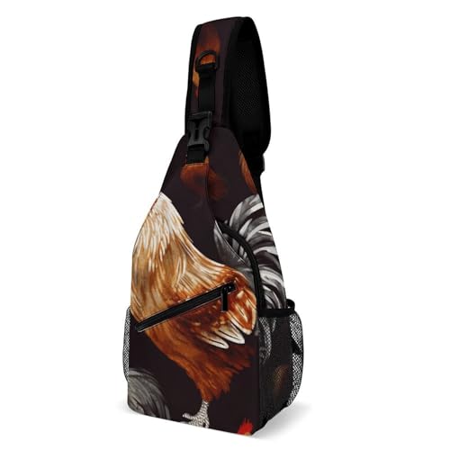 Sporttasche Glanzhahn Multipurpose Casual Daypack Verstellbarer Sling Bag Für Radfahren Sport Herren 19X39Cm von Generic