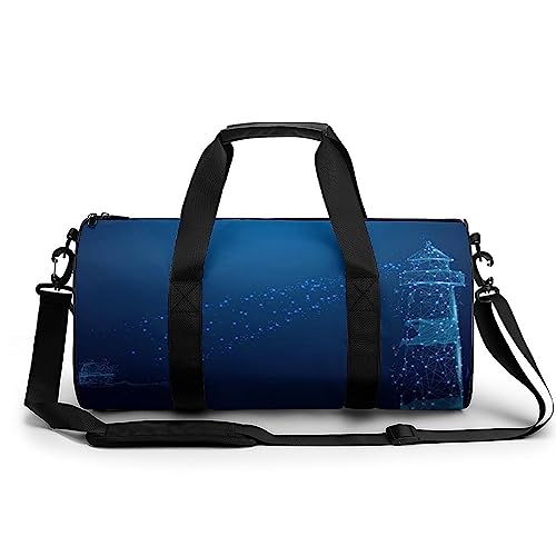 Sporttasche Leuchtturm Sport-Sporttaschen Für Männer, Frauen, Yoga-Tasche, Wochenendtaschen 45x23x23cm von Generic