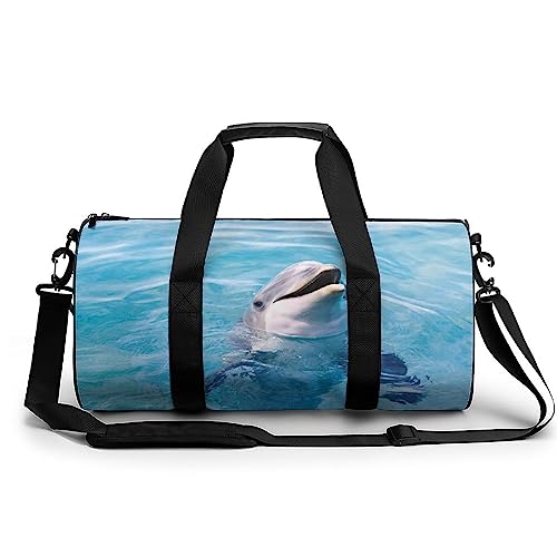 Sporttasche Niedlicher Delfin Sport-Sporttaschen Für Männer, Frauen, Yoga-Tasche, Wochenendtaschen 45x23x23cm von Generic