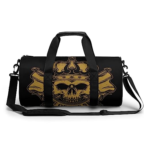 Sporttasche Totenkopf Sport-Sporttaschen Für Männer, Frauen, Yoga-Tasche, Wochenendtaschen 45x23x23cm von Generic