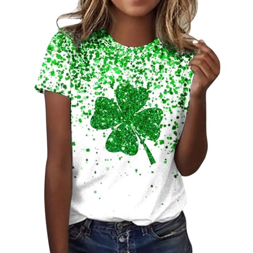 St. Patrick's Day Damen T-Shirts Tunika GroßE GrößEn Lässige Oberteile Damen Damen Oberteile Sommer Elegant Oberteile Damen Sommer Tunika Damen Tunika Damen Langarm T-Shirts für Damen von Generic