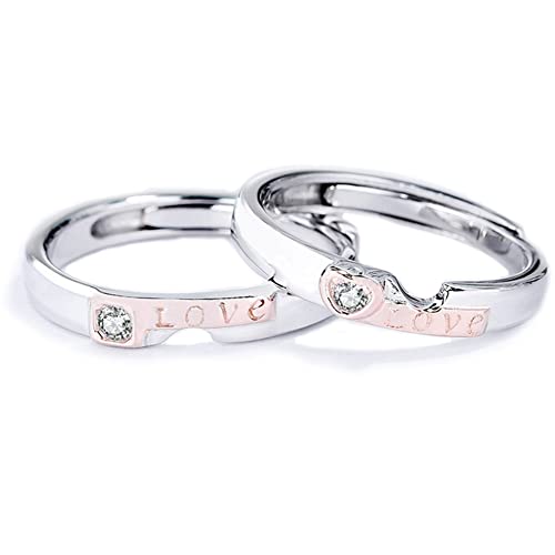 Statement-Ringe, Geschenke, trendig, S925 Sterling Silber, schlicht, ein Paarring, Verlobungsring, Party für Frauen von Generic