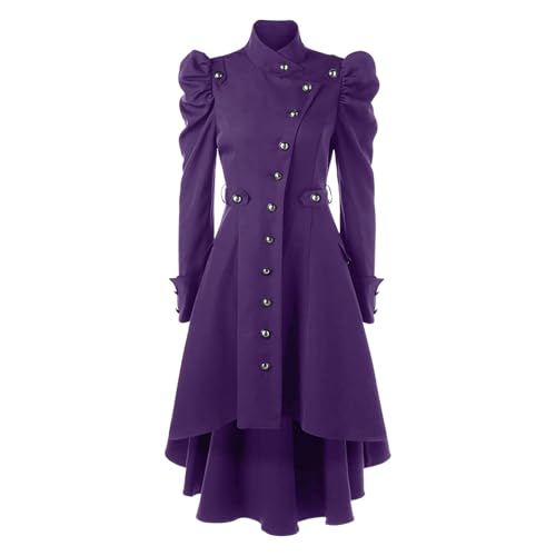 Steampunk Jacke Damen Gothic Mantel Lang Halloween Kostüm Mittelalter Kleidung Trenchcoat Einreihig Jacken Vintage Gehrock Viktorianische Karneval Halloweenkostüm Renaissance Steampunk Jacke Damen Gothic Mantel Lang Halloween Kostüm Mittelalter Kleidung Trenchcoat Einreihig Jacken Vintage Gehrock Viktorianische Karneval Halloweenkostüm Renaissance von Generic