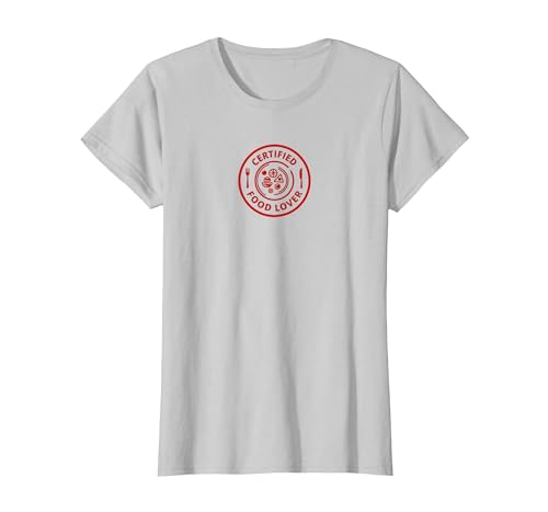 Stempel für kulinarische Enthusiasten, Zertifiziert T-Shirt, Damen, Silber, L Stempel für kulinarische Enthusiasten, Zertifiziert T-Shirt, Damen, Silber, L von Generic