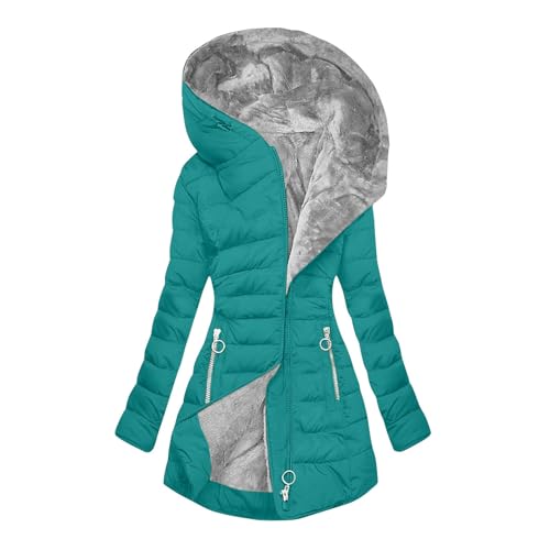 Steppjacke Damen Warmer Lange Wintermantel Baumwolle Daunenjacke Leichte Langarm Steppmantel mit Kapuze Winterjacke Elegant Lässig Winterparka Mantel Outdoor Winddicht Jacke Steppjacke Damen Warmer Lange Wintermantel Baumwolle Daunenjacke Leichte Langarm Steppmantel mit Kapuze Winterjacke Elegant Lässig Winterparka Mantel Outdoor Winddicht Jacke von Generic