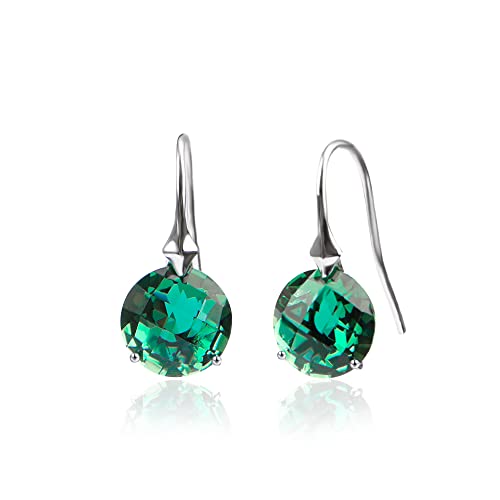 Sterling 925 Silber Grüner Kubischer Zirkon Tropfenohrringe Damenschmuck von Generic