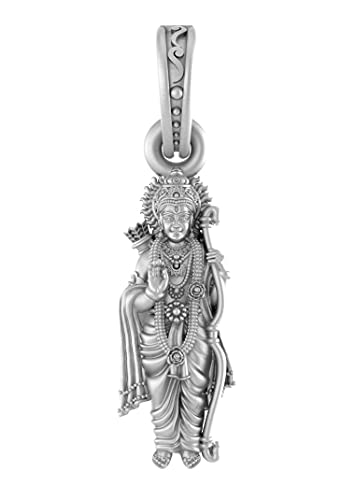 Sterling Silver (92.5% purity) God Ram Ji Pendant for Men & Women Pure Silver Bhagwan Shri Ram Locket for Good Health & Wealth INCLUDING Silver Chain by Indian Collectible von Generic