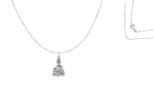 Sterling Silver (92.5% purity) God Swaminarayan Chain Pendant (Pendant with Chain) for Men & Women Pure Silver Locket for Good Health & Wealth INCLUDING Silver Chain by Indian Collectible von Generic