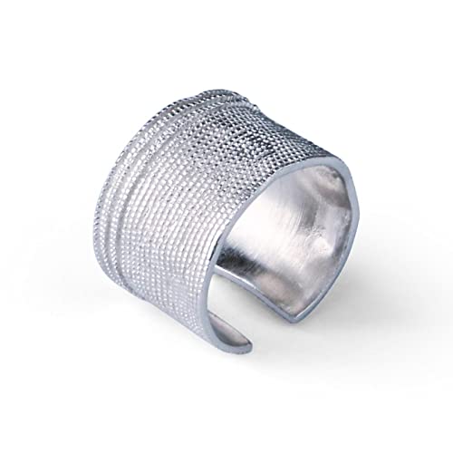 Sterlingsilber, verstellbare Bandage-Gaze-Ringe von Generic