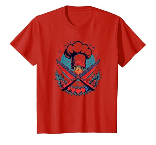 Sternekoch T-Shirt, Kinder, Rot, 98 von Generic
