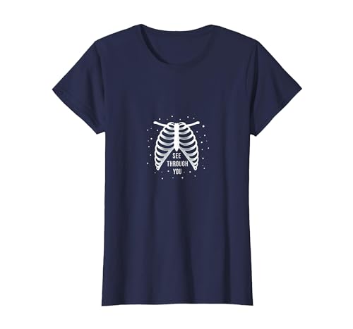 Sternenribbage: Durchschaubare anatomische Kunst T-Shirt, Damen, Marineblau, XXL Sternenribbage: Durchschaubare anatomische Kunst T-Shirt, Damen, Marineblau, XXL von Generic
