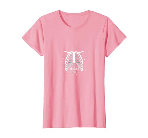 Sternenribbage: Durchschaubare anatomische Kunst T-Shirt, Damen, Rosa, M Sternenribbage: Durchschaubare anatomische Kunst T-Shirt, Damen, Rosa, M von Generic