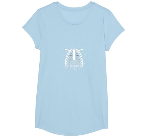 Sternenribbage: Durchschaubare anatomische Kunst T-Shirt, Girls, Himmelblau, XS von Generic