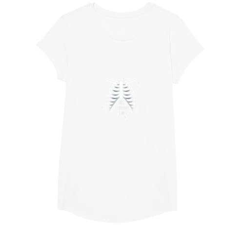 Sternenribbage: Durchschaubare anatomische Kunst T-Shirt, Girls, Weiß, XS von Generic