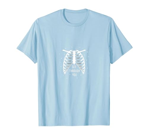 Sternenribbage: Durchschaubare anatomische Kunst T-Shirt, Herren, Himmelblau, XL von Generic