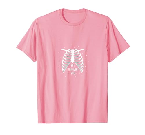 Sternenribbage: Durchschaubare anatomische Kunst T-Shirt, Herren, Rosa, M von Generic