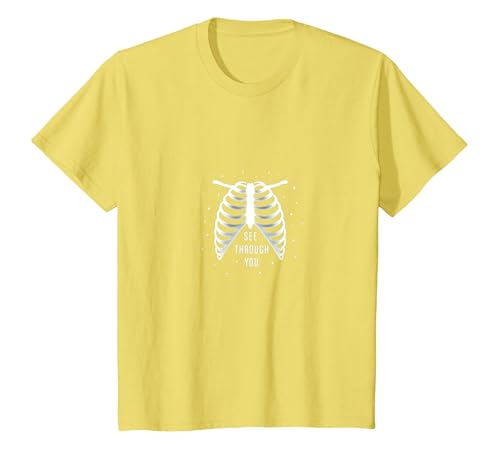 Sternenribbage: Durchschaubare anatomische Kunst T-Shirt, Kinder, Gelb, 92 von Generic
