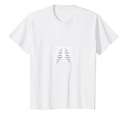 Sternenribbage: Durchschaubare anatomische Kunst T-Shirt, Kinder, Weiß, 116 von Generic