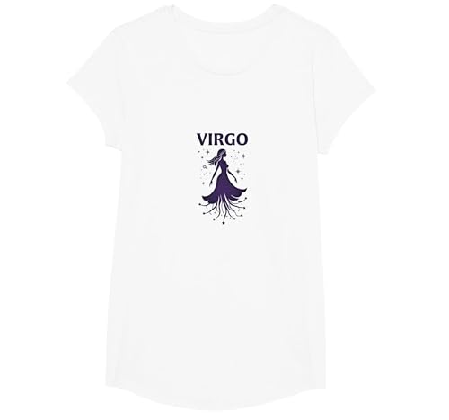 Sternzeichen Jungfrau Sternzeichen Sterngöttin T-Shirt, Girls, Weiß, XS Sternzeichen Jungfrau Sternzeichen Sterngöttin T-Shirt, Girls, Weiß, XS von Generic