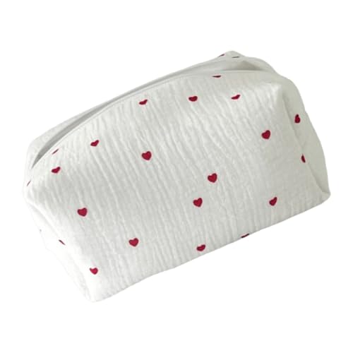 Sticked Cosmetic Bag - Elegantes Reise -Make -up -Beutel, tragbare Toilettenbeutel | Kosmetischer Aufbewahrungsorganisator, stilvoller Toilettenbeutel, Reißverschluss -Make -up -Organizer für Pinsel L von Generic