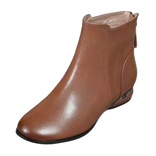 Stiefeletten Damen Leder Elegant - Chelsea Boots Damen Mit Absatz Kurzstiefel Mit Hint Reißverschluss Knöchelhoch Lederschuhe High Top Springerstiefel Pu Leder Stiefel Winter Boots Stiefeletten Damen Leder Elegant - Chelsea Boots Damen Mit Absatz Kurzstiefel Mit Hint Reißverschluss Knöchelhoch Lederschuhe High Top Springerstiefel Pu Leder Stiefel Winter Boots von Generic